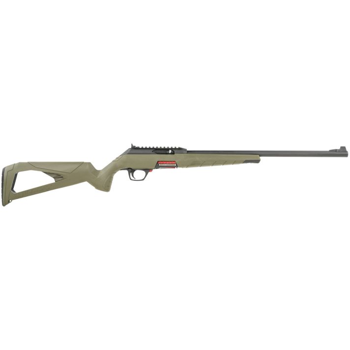 Winchester Repeating Arms 521139102 WildcatFull Size 22 LR 10+1 18" Matte Blued Sporter Barrel, Picatinny Rail Matte Black Polymer Receiver, OD Green Skeletonized Synthetic Stock, Ambidextrous