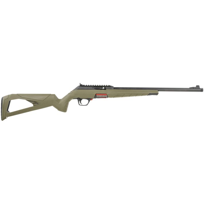 Winchester Repeating Arms 521140102 Wildcat22 LR 10+1 18", Matte Black Barrel/Rec, Skeletonized OD Green Stock, Ghost Ring Sight, Suppressor Ready