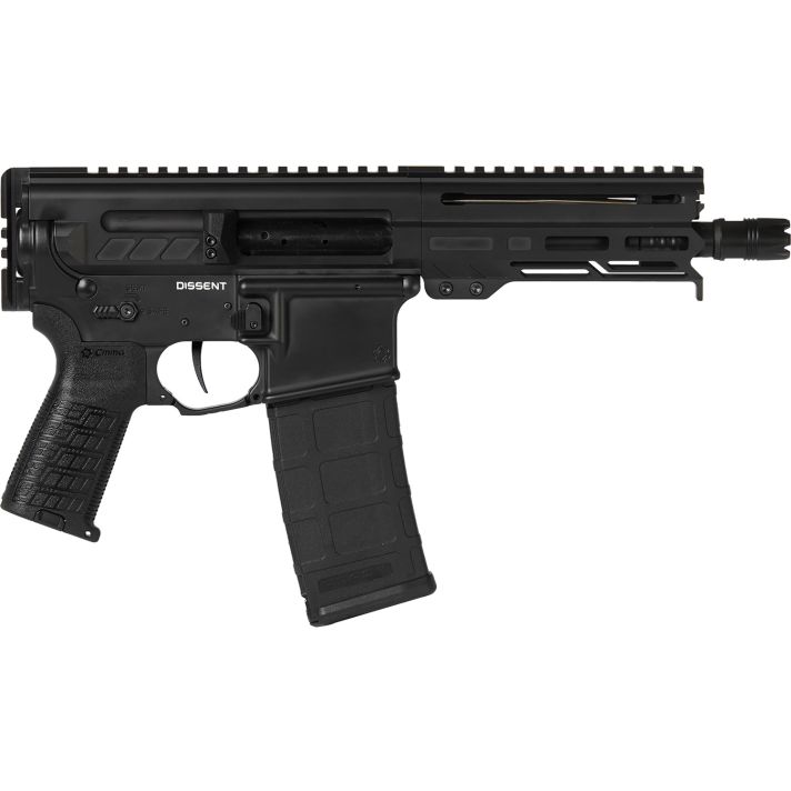 CMMG 30A0E33AB Dissent300 Blackout 30+1 6.50", Black Cerakote Rec, OEM Grip, Picatinny Buffer Adapter, Zeroed Drop-In Single Stage Trigger