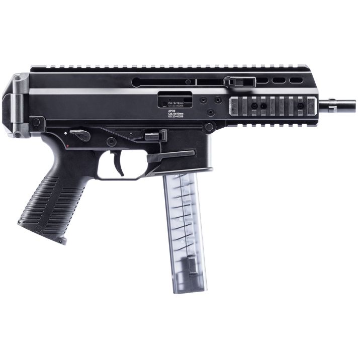 B&T Firearms 36039 APC Pro 9mm Luger 30+1 6.80" Black Steel Barrel, M-LOK Handguards, Black Hard Coat Anodized Aluminum Picatinny Rail Receiver, Black Polymer Grips, Ambidextrous