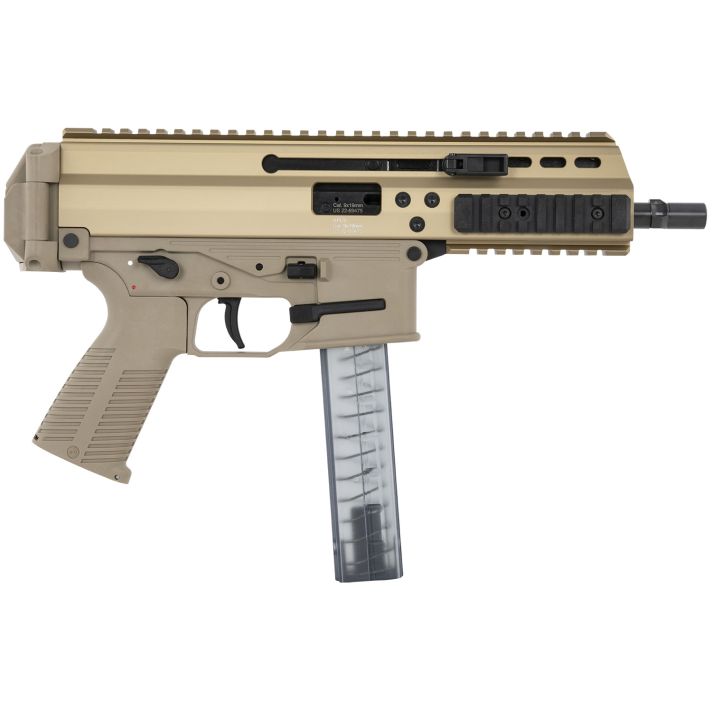 B&T Firearms 36039CT APC SD 9mm Luger 30+1 6.80" Black Steel Barrel, M-LOK Handguards, Coyote Brown Anodized Aluminum Picatinny Rail Receiver, Coyote Polymer Grips, Ambidextrous