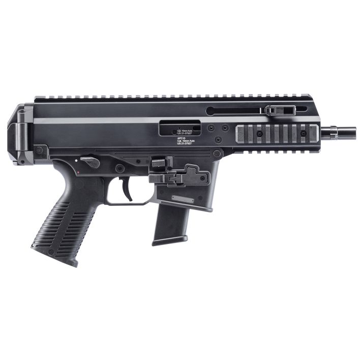 B&T Firearms 361300 APC Pro 10mm Auto 15+1 6.80" Black Steel Barrel, M-LOK Handguards, Black Hard Coat Anodized Aluminum Picatinny Rail Receiver, Black Polymer Grips