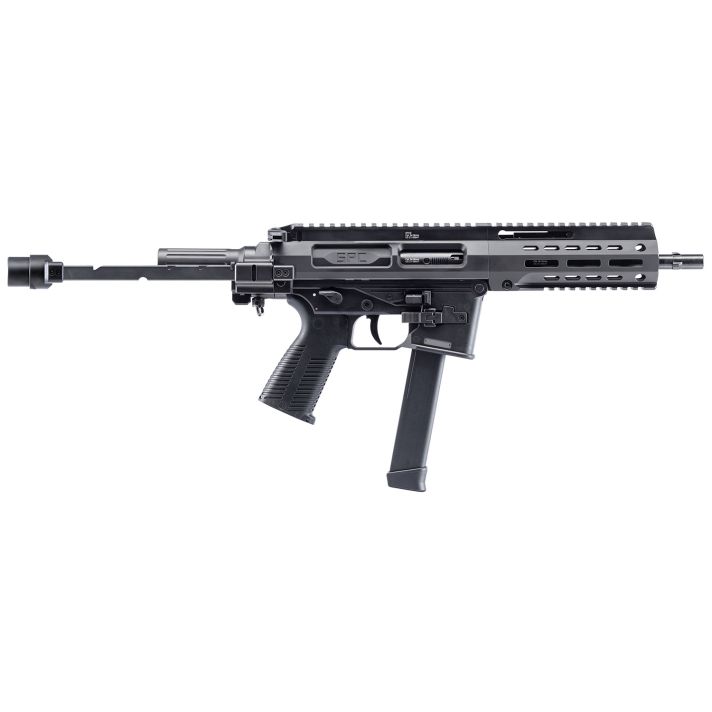 B&T Firearms 500003TBG SPC99mm Luger 33+1 9.10", Black, Tele Brace Adapter, Polymer Grip (Glock Mag Compatible)