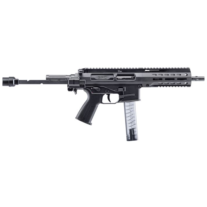 B&T Firearms 500003TB SPC99mm Luger 33+1 9.10", Black, Tele Brace Adapter, Polymer Grip (OEM Mag)