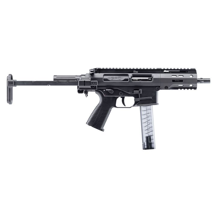 B&T Firearms 500003PDWTB SPC99mm Luger 30+1 4.50", Black, PDW Stock/Brace, Polymer Grip (OEM Mag)