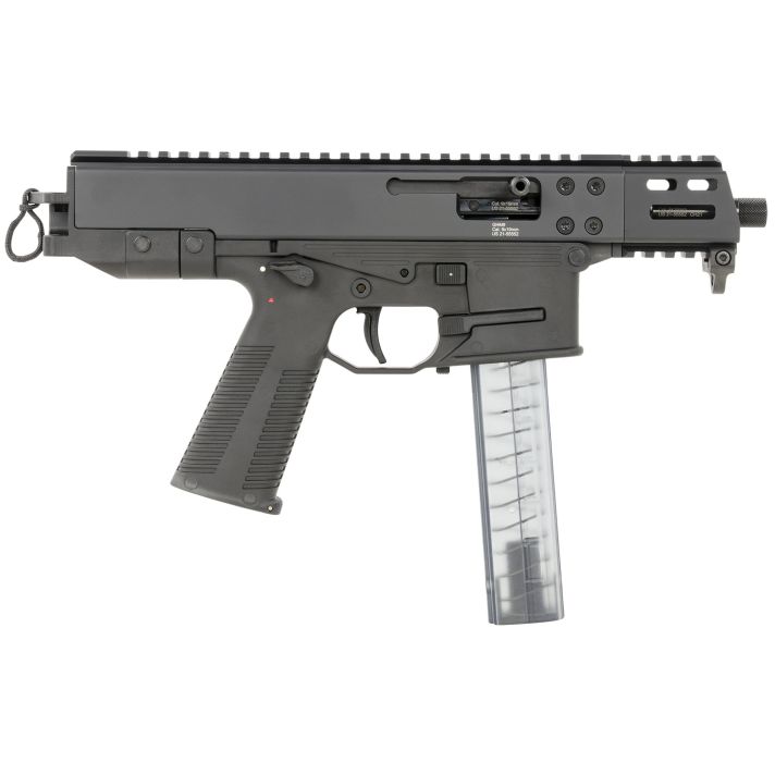 B&T Firearms 450008 GHM Compact 9mm Luger 33+1 4.30", Tri-Lug Threaded Muzzle, Black, No Brace, Polymer Grips (OEM Mag)