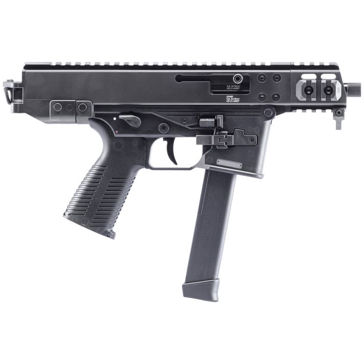 B&T Firearms 450008G GHM Compact 9mm Luger 33+1 4.30", Threaded Muzzle, Black, No Brace, Polymer Grips, Ambi Controls (Glock Mag Compatible)
