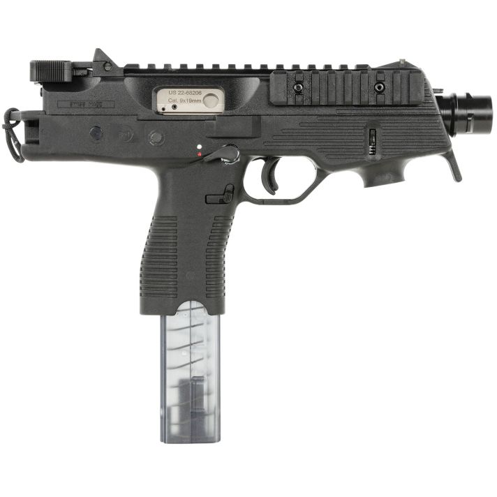 B&T Firearms 30105NUS TP99mm Luger 30+1 5.10", Black, Polymer Frame/Grip, No Brace, Iron Sights