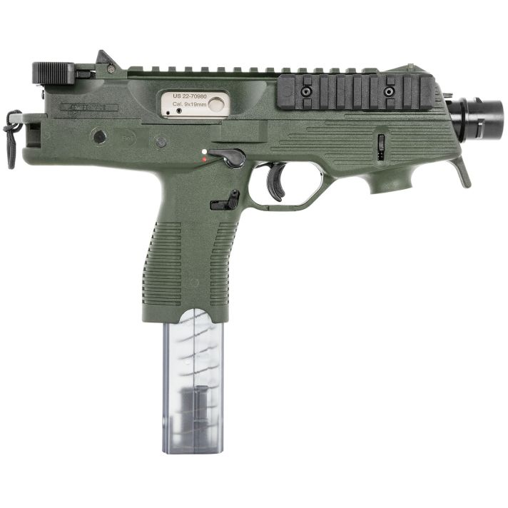 B&T Firearms 30105NUSOD TP99mm Luger 30+1 5.10", OD Green, Polymer Frame/Grip, No Brace, Iron Sights