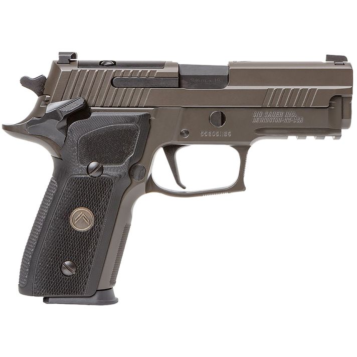 Sig Sauer E29R9LEGIONSAOR2 P229 Compact Legion SAO 9mm Luger 3.90" 15+1, Legion Gray Cerakote, Picatinny Rail/Beavertail Frame, Romeo 1 Cut Slide, Black G10 Grip, Night Sights