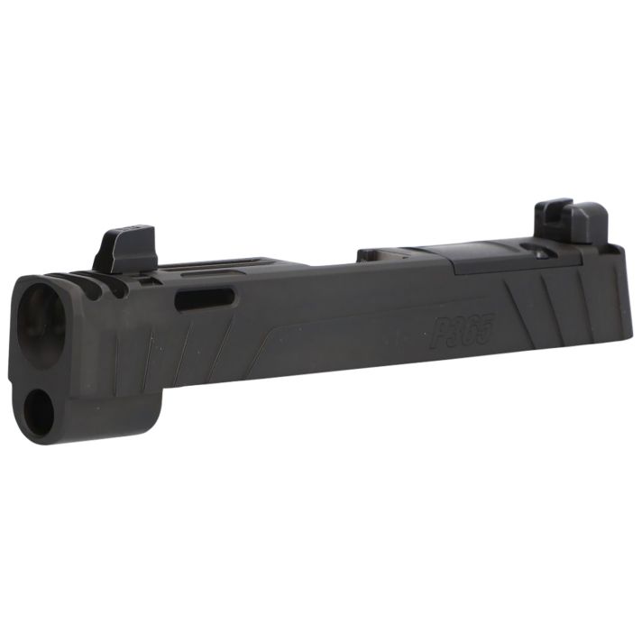 Sig Sauer 8901047 P365Sig P365/P365XL/P365X 9mm Luger Nitride Black Stainless Steel Optic Ready Integrated Compensator Slide XRAY3 Suppressor Sights Compatible With ROMEOZERO ROMEOZERO Elite