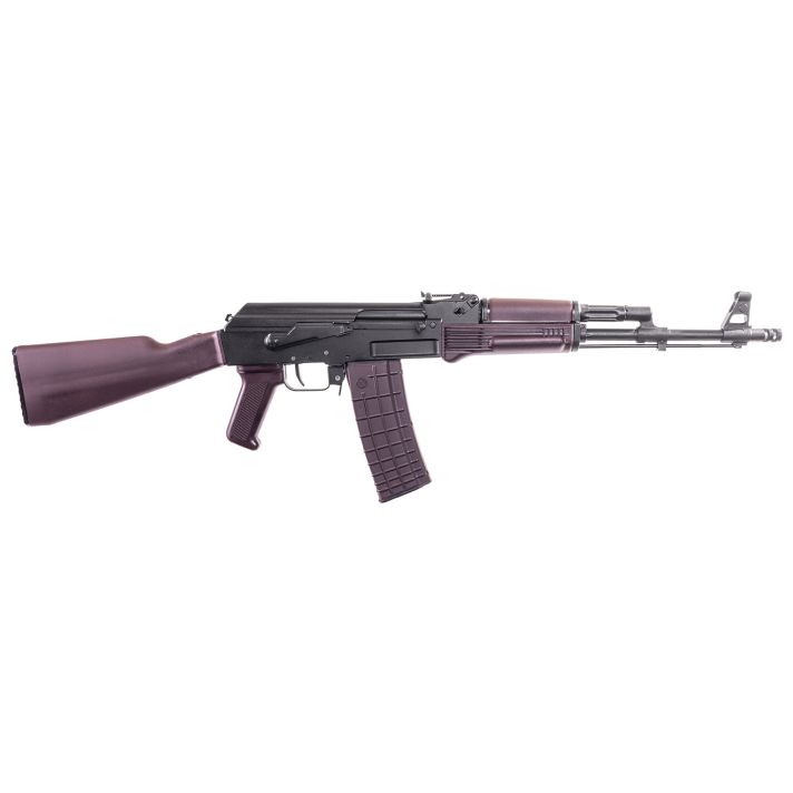 Arsenal SAM567PM SAM55.56x45mm NATO 30+1 16.30" Matte Black Steel Threaded Barrel, Matte Black Scope Rail Steel Receiver, Polymer Handguard, Fixed Plum Synthetic Stock & Polymer Grip