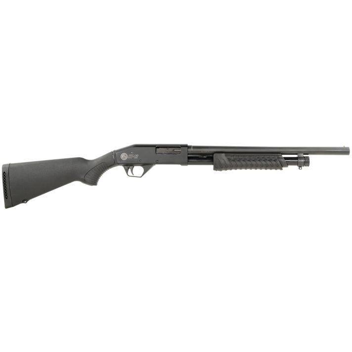 Rossi ST1218BK ST-1212 Gauge 3" 4+1 18.50", Matte Black, Synthetic Stock, Front Bead Sight, Cylinder Bore