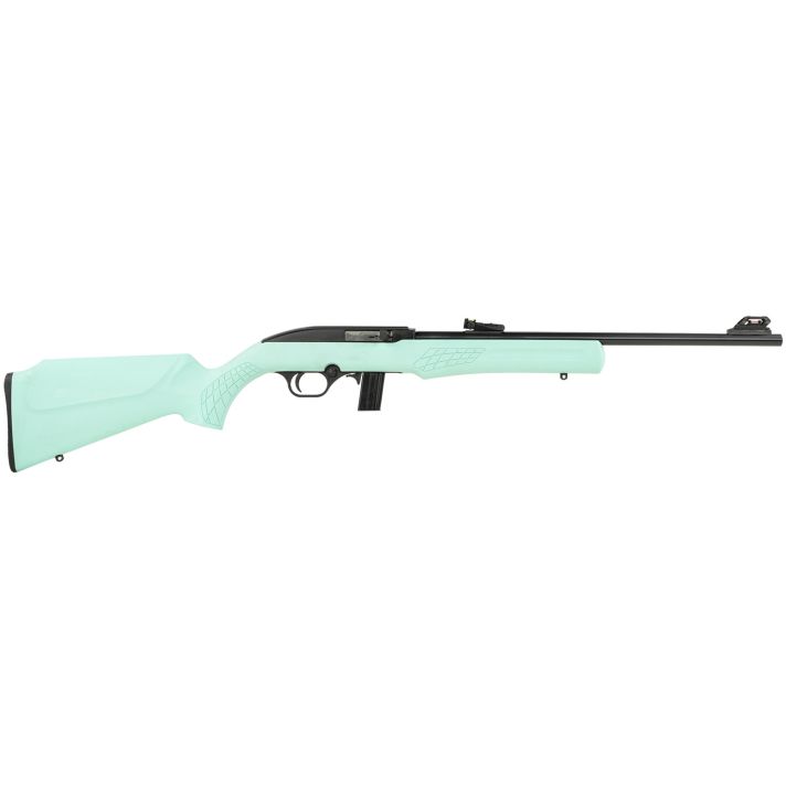 Rossi RS22L1811TL RS22Full Size 22 LR 10+1 18" Matte Black Steel Barrel, Matte Black Grooved Aluminum Receiver, Teal Synthetic Fixed Stock