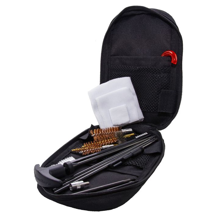 KleenBore KB3G 3 Gun Tactical Kit .223 Rem/ 5.56 NATO/ 9mm/ 12 Gauge Handguns/Rifles/Shotguns Bronze/Nylon Bristles