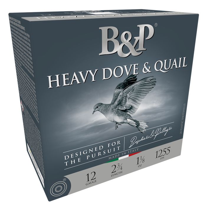 B&P 12B18D75 Heavy Dove & Quail12Gauge 2.75" 1 1/8oz 7.5Shot 25 Per Box/10 Case