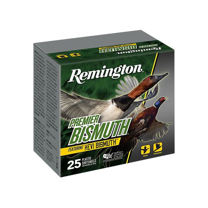 Remington Ammunition R20500 Premier Bismuth12Gauge 3" 1 3/8oz 2Shot 25 Per Box/10 Case