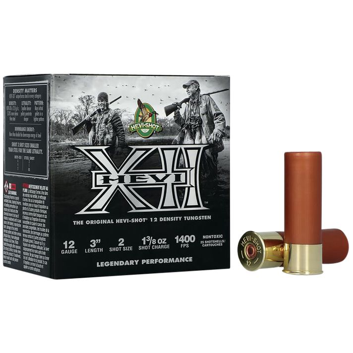 HEVI-Shot HS51202 HEVI-XII12Gauge 3" 1 3/8oz Tungsten 2Shot 25 Per Box/10 Case