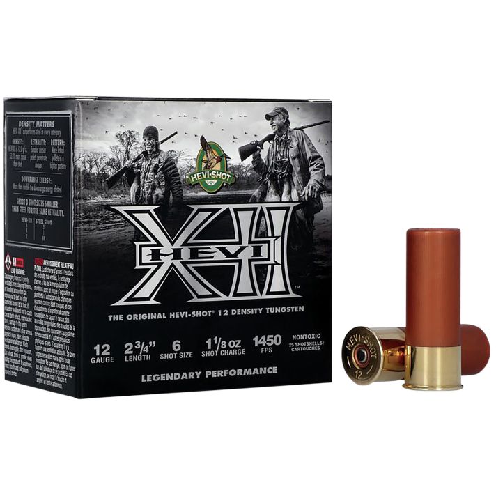 HEVI-Shot HS51316 HEVI-XII12Gauge 2.75" 1 1/8oz Tungsten 6Shot 25 Per Box/10 Case