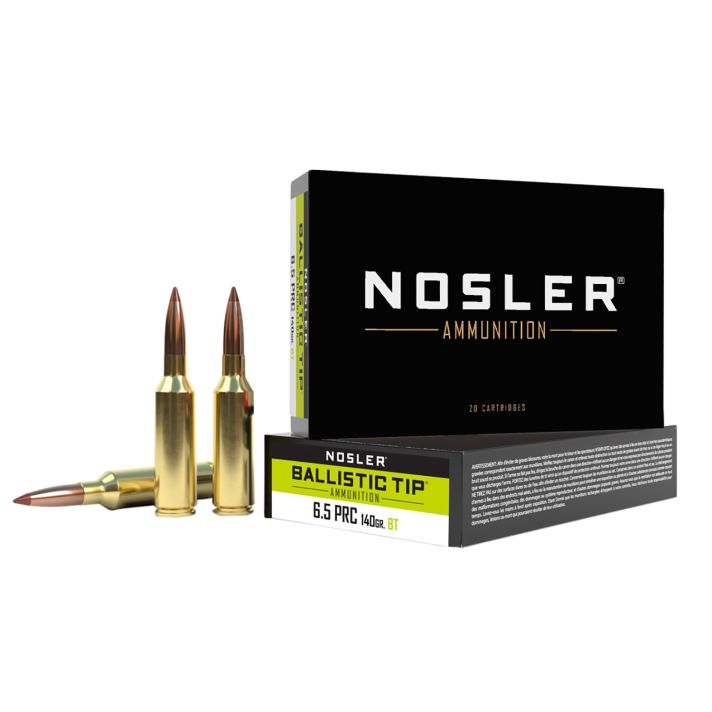 Nosler 43457 Ballistic Tip6.5PRC 140gr Spitzer Boat Tail 20 Per Box/10 Case