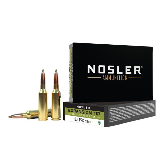 Nosler 40688 E-Tip6.5PRC 120gr Spitzer E Tip Lead Free 20 Per Box/10 Case