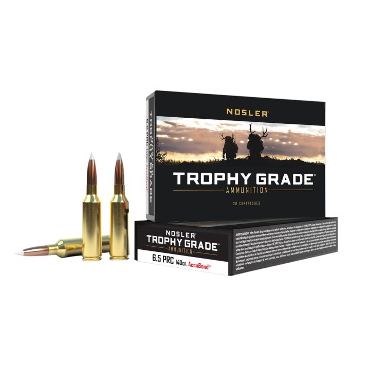 Nosler 61014 Trophy Grade6.5PRC 140gr Nosler AccuBond 20 Per Box/10 Case