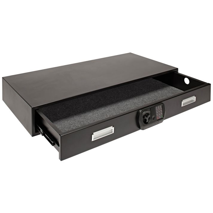 SnapSafe 75400 Specialty Safe Under Bed XXL Access Code/Key Entry Black 14 Gauge Steel