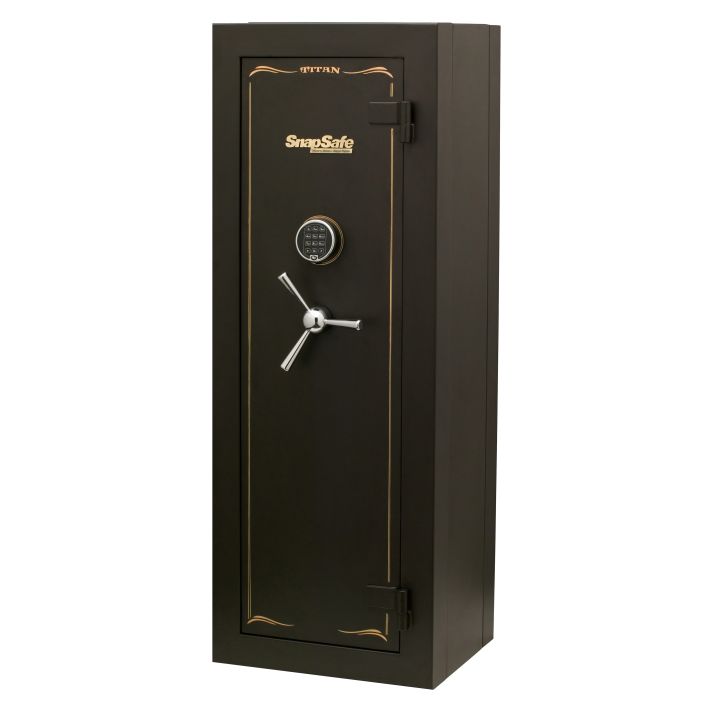 SnapSafe 75010 Titan Modular Safe Access Code/Key Entry, Black 9 Gauge Steel, 9 Gun Slots, 12+ LongGun Capacity