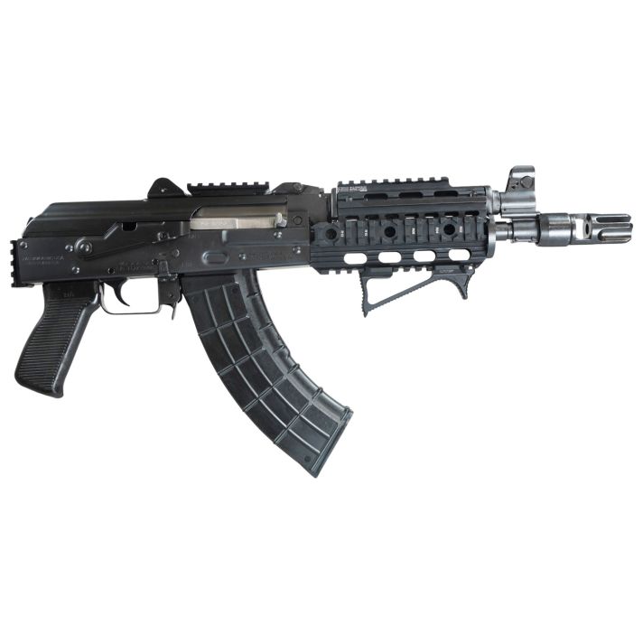Zastava Arms Usa ZP92762PATM ZPAP927.62x39mm 30+1 10" Black, Polymer Grip, Picatinny Quad Rail, Stock Adapter, Night Muzzle Brake