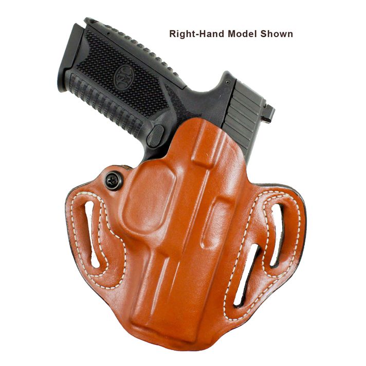 DeSantis Gunhide 002TB7WZ0 Speed ScabbardOWB Tan Leather Belt Slide Fits Springfield Prodigy w/wo Red Dot Fits 4.25" Barrel Left Hand