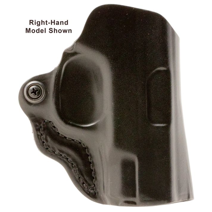 DeSantis Gunhide 019BB7WZ0 Mini ScabbardOWB Black Leather Belt Slide Fits Springfield Prodigy w/wo Red Dot Fits 4.25" Barrel Left Hand
