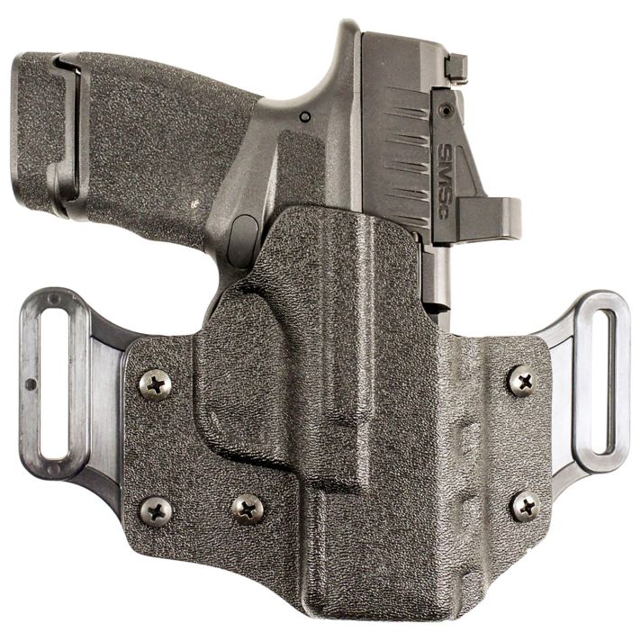 DeSantis Gunhide 195KA8WZ0 Veiled PartnerOWB Black Kydex Belt Slide Fits Springfield Prodigy w/wo Red Dot Fits 4.25-5" Barrel Right Hand