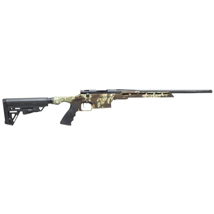 Howa HMXL350KAC M1500 Mini Excel Lite 350 Legend 3+1 16.25" Blued Heavy Threaded Barrel, Blued Drilled & Tapped M-LOK Handguard, Kratos Camo Synthetic Adj Luth-AR Stock, Black Polymer Grip, Right Hand
