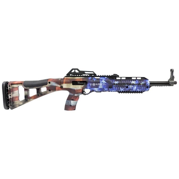 Hi-Point 995TSFLG 995TS Carbine 9mm Luger 16.50" 10+1, American Flag, Skeletonized Stock, Adjustable Sights