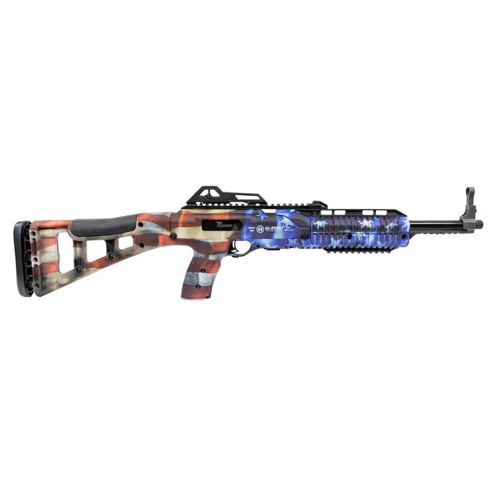 Hi-Point 4595TSFLG 4595TS Carbine 45 ACP 17.50" 9+1, American Flag, Skeletonized Stock, Adjustable Sights