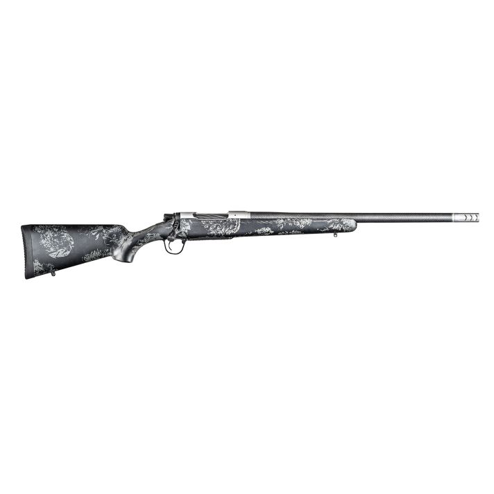 Christensen Arms 8010631300 Ridgeline FFT 6.8 Western 3+1 20" Carbon Fiber/Threaded Barrel, Stainless Steel, Black with Gray Accents Stock