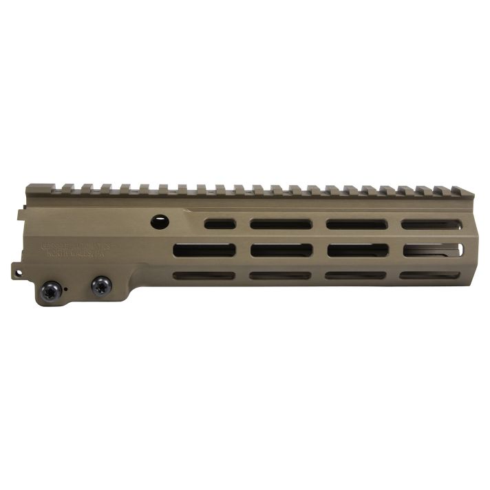 Geissele Automatics 05651S Super Modular Rail MK16 9.50" M-LOK, Desert Dirt Aluminum for AR Platform, Barrel Nut Included