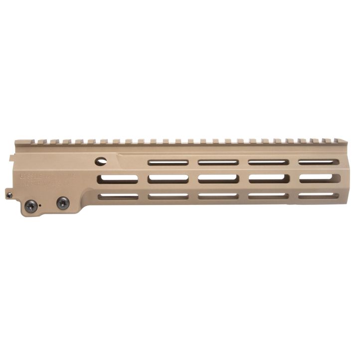Geissele Automatics 051073S Super Modular Rail MK16 10.50" M-LOK, Desert Dirt Aluminum for AR Platform, Barrel Nut Included