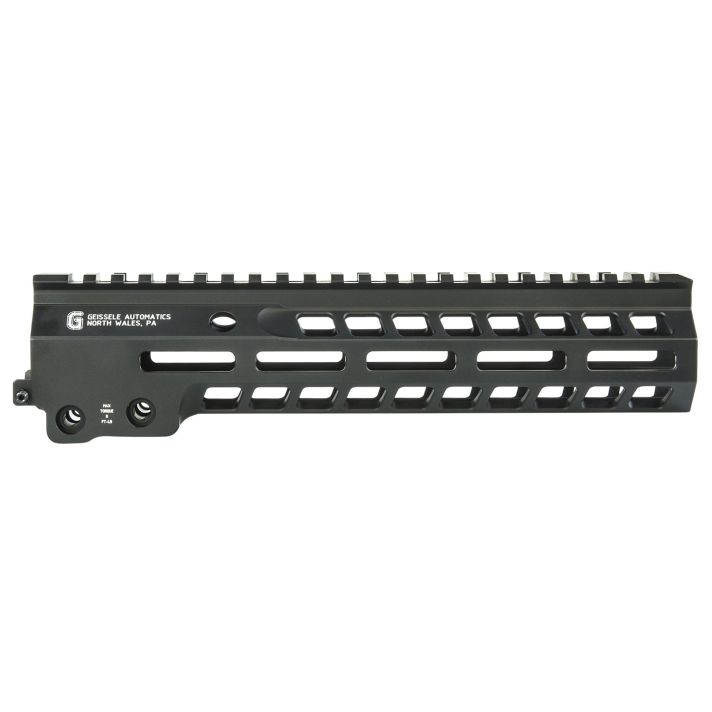 Geissele Automatics 05578B Super Modular Rail MK14 9.30" M-LOK, Black Aluminum for AR Platform, Barrel Nut Included