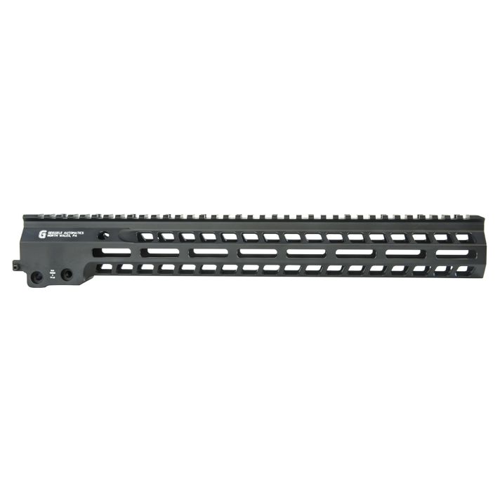Geissele Automatics 05575B Super Modular Rail MK14 15" M-LOK, Black Aluminum for AR Platform, Barrel Nut Included
