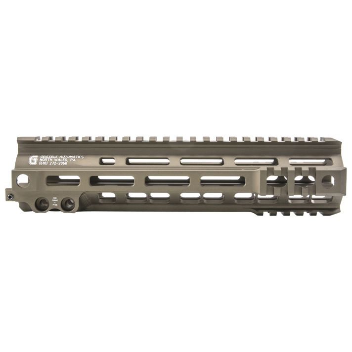 Geissele Automatics 05283S Super Modular Rail MK4 9.30" M-LOK, Desert Dirt Aluminum for AR Platform, Barrel Nut Included