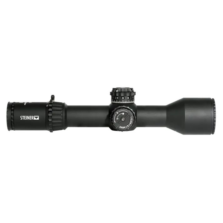 Steiner 5116 T6XiBlack 2.5-15x 50mm 34mm Tube Illuminated SCR Mil Reticle First Focal Plane Features Throw Lever