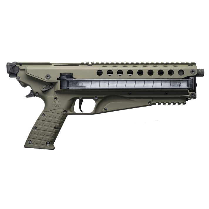Kel-Tec P50GRN P505.7x28mm 9.60" 50+1 (2), Green, Polymer Frame, Fiber Optic Sight