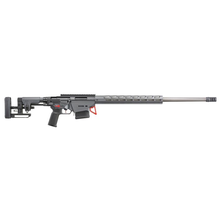 Ruger 18084 Precision6.5 Creedmoor 26" Stainless 10+1, Gray, M-LOK Handgaurd, Folding Stock, Muzzle Brake