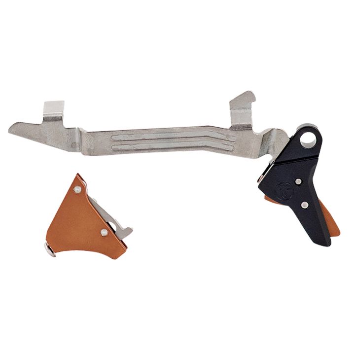 Timney Triggers ALPHAGLOCK5 Alpha Competition 9mm Luger/40 S&W/22 LR, Bronze Straight Trigger, Compatible w/Glock Gen5 & Glock 44