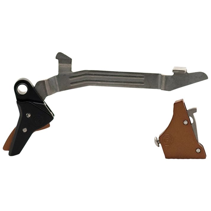 Timney Triggers ALPHAGLOCK34LRGBRNZE Alpha Competition 45 ACP/10mm Auto, Bronze Straight Trigger, Compatible w/Glock Gen3-4