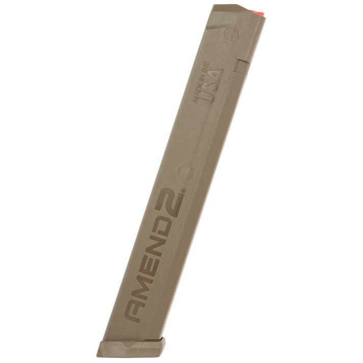 Amend2 A2GLKSTICKFDE A2-Stick34rd 9mm Luger Compatible w/Glock Flat Dark Earth Polymer