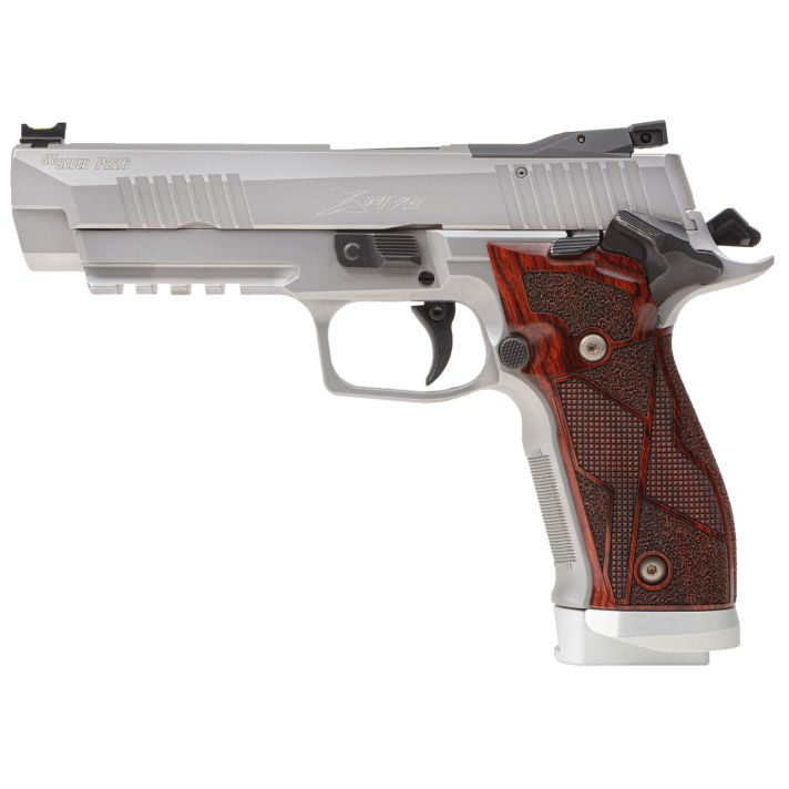 Sig Sauer 226X59CLASSIC P226 X-Five Classic 9mm Luger 20+1 5" SS w/Picatinny Rail & Beavertail Serrated SS/Optic Cut Slide Hogue Cocobolo Grip