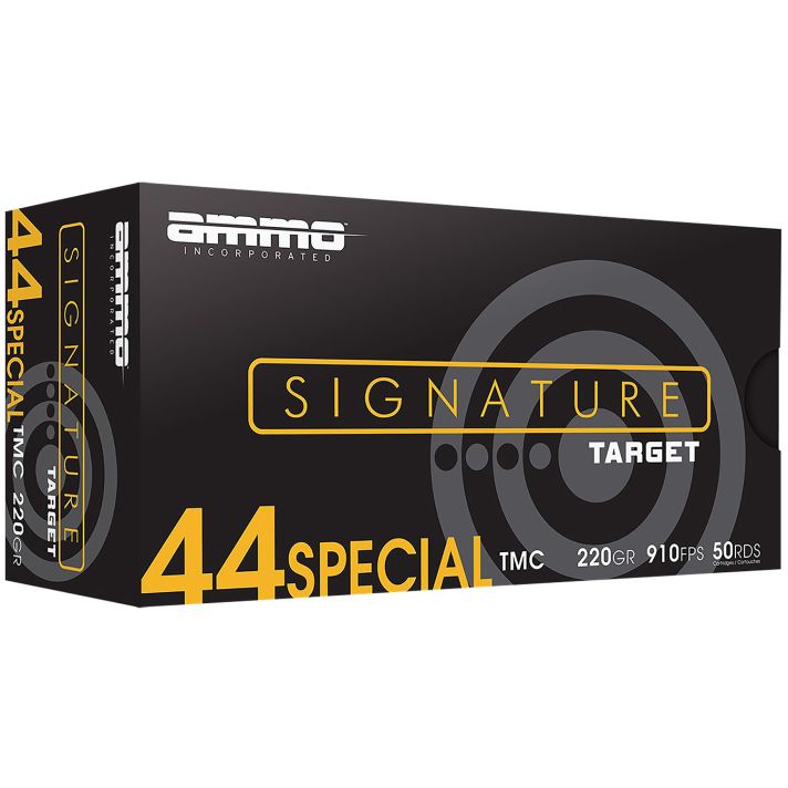 Ammo Inc 44S220TMCA50 Signature44S&W Spl 220gr Total Metal Case 50 Per Box/20 Case