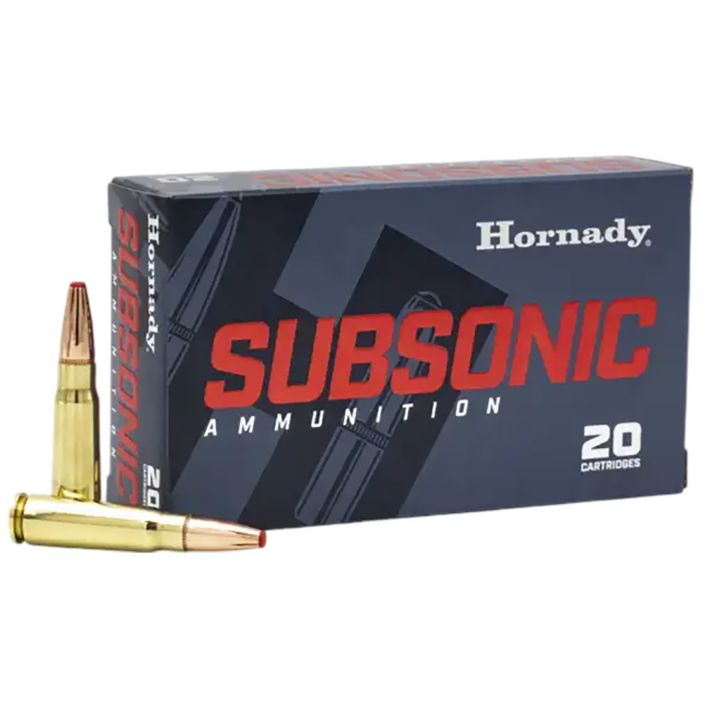 Hornady 80787 Subsonic Rifle 7.62x39mm 255gr Sub X 20 Per Box/10 Case